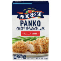 Progresso Bread Crumbs, Panko, Crispy, Italian Style, 8 Ounce