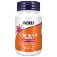 NOW Vitamin A 10000 IU, 100 Each