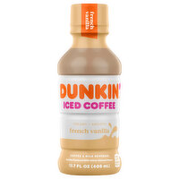 Dunkin' French Vanilla Iced Coffee Bottle, 13.7 Ounce