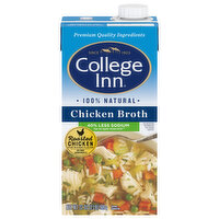 College Inn Natural Chicken Broth, Less Sodium, 32 Ounce