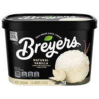 Breyers Ice Cream Natural Vanilla, 48 Ounce