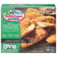 Bell & Evans Chicken Breast Tenders, Organic, Breaded,, 12 Ounce