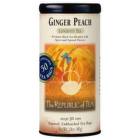 Republic Of Tea Ginger Peach Tea, 50 Each