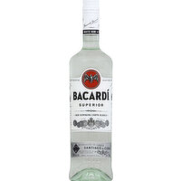 Bacardi White Rum Superior, 2 Each