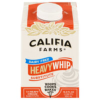 Califia Farms Heavy Whip Dairy Free Heavy Cream Substitute, 16.9 Fluid ounce
