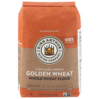 King Arthur Baking Company Flour, White Whole Wheat, Stone-Ground, 5 Pound