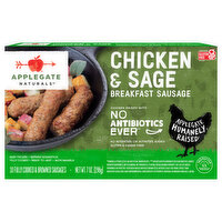 Applegate Chicken & Sage Breakfast Sausage, 10 Each