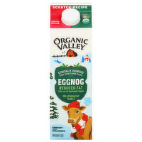 Organic Valley Reduced Fat Eggnog, 32 Ounce