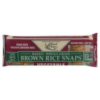 Edward & Sons Brown Rice Snaps, Vegetable, 3.5 Ounce