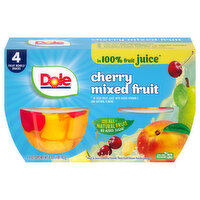 Dole Cherry Mixed Fruit in 100% Fruit Juice, 4 Each