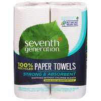 Seventh Generation Paper Towels 100% Recycled Paper, 2 Each