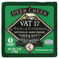 Deer Creek Vat 17 Cheddar, 6 Ounce