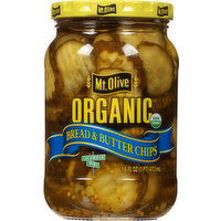 Mt. Olive Organic Bread & Butter Pickle Chips, 16 Ounce