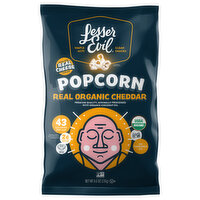 Lesser Evil Popcorn Real Organic Cheddar, 4.6 Ounce