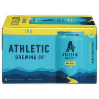 Athletic Brewing Co Run Wild Non-Alcoholic IPA, 6 Each