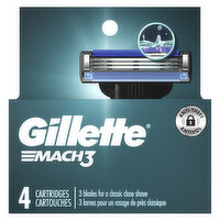 Gillette Mach 3 Razors Refill, 4 Each