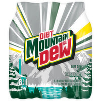 Diet Mountain Dew Soda, 6 Each