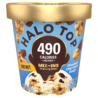 Halo Top Mix-Ins Chocolate Chip Cookie Dough, 16 Ounce