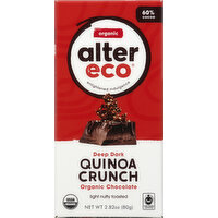 Alter Eco Chocolate Bar Quinoa Crunch, 2.8 Ounce