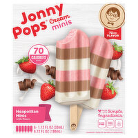 JonnyPops Cream Minis Neapolitan, 6 Each