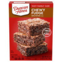 Duncan Hines Brownie Mix, Chewy Fudge, Family Size, 18.2 Ounce