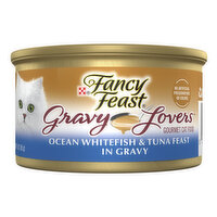 Fancy Feast Gravy Lovers Ocean Whitefish and Tuna Feast, 3 Ounce