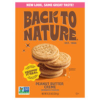 Back To Nature Cookie Peanut Butter Sandwich, 8.25 Ounce