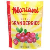 Mariani Sweetened Dried Cranberries, Original, 5 Ounce