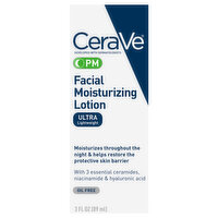 CeraVe PM Facial Moisturizing Lotion, 3 Ounce