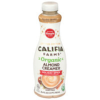 Califia Farms Organic Almond Creamer Holiday Spice, 25.4 Ounce