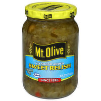 Mt. Olive No Sugar Added Sweet Relish, 16 Ounce