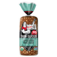 Dave's Killer Bread Sprouted Whole Grains Thin Sliced Organic Bread, 20.5 Ounce