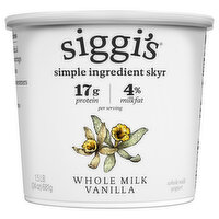Siggi's Vanilla Icelandic Skyr 4%, 24 Ounce