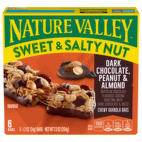 Nature Valley Granola Bar, Sweet & Salty Dark Chocolate Peanut & Almond, 6 Bars, 6 Each