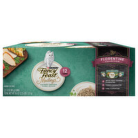 Purely Fancy Feast Gravy Wet Cat Food Variety Pack, Medleys Florentine Collection, 12 Each