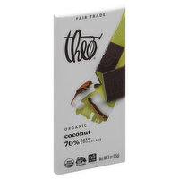Theo Chocolate Coconut 70% Dark Chocolate, 3 Ounce