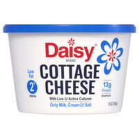 Daisy Cottage Cheese, 2% Milkfat, Low Fat, 16 Ounce