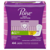 Poise Light Liners, 44 Each