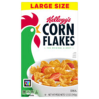 Kellogg's Corn Flakes Breakfast Cereal, 8 Vitamins and Minerals, Healthy Snacks, Original, 12 Ounce