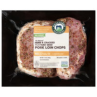 Niman Ranch Boneless Herb Mustard Pork Loin Chops, 2 Each