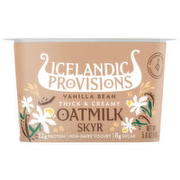 Icelandic Provisions Oatmilk Skyr Vanilla, 5 Ounce