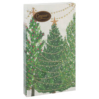 Caspari Guest Towel Christmas Tree with Lights, 15 Each