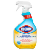 Clorox All Purpose Cleaner, Disinfecting, Crisp Lemon, 32 Ounce