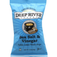 Deep River Snacks Potato Chips, Kettle Cooked, Sea Salt & Vinegar, 2 Ounce