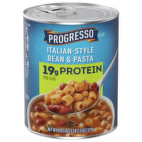 Progresso Protein Soup Italian-Style Bean & Pasta, 18.5 Ounce