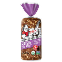 Dave's Killer Bread Bread, Organic, Raisin the Roof, 18 Ounce