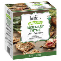 Heinen's Organic Rosemary Thyme Crisp Crackers, 5.3 Ounce