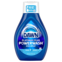 Dawn Platinum Dish Spray, Dish Soap, Fresh Scent Refill, 16 Ounce