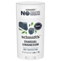 Schmidts Deodorant Charcoal Magnesium, 2.65 Ounce