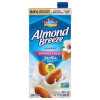 Blue Diamond Unsweet Vanilla Almond Milk, 32 Fluid ounce